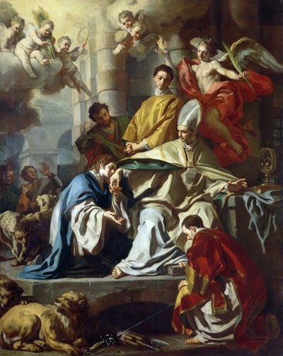 St. Januarius Visited in Prison by Proculus and Sosius by Francesco Solimena